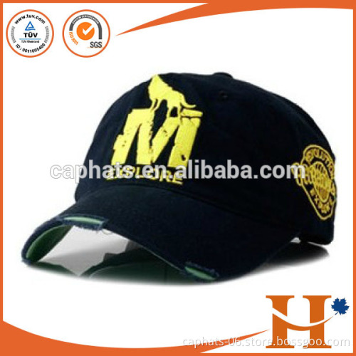 2016 New Fashion unisex Custom Embroidery washed cotton worn look outdoor sports baseball cap